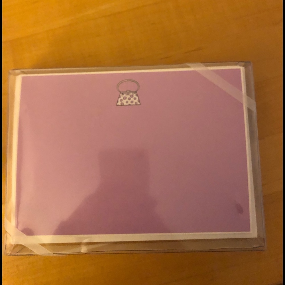 8 lavender flat cards